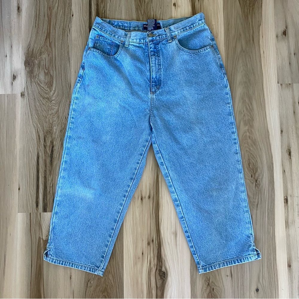 Vintage Halston high relaxed cropped mom jean 12